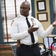 Andre Braugher (left), rubber band ball